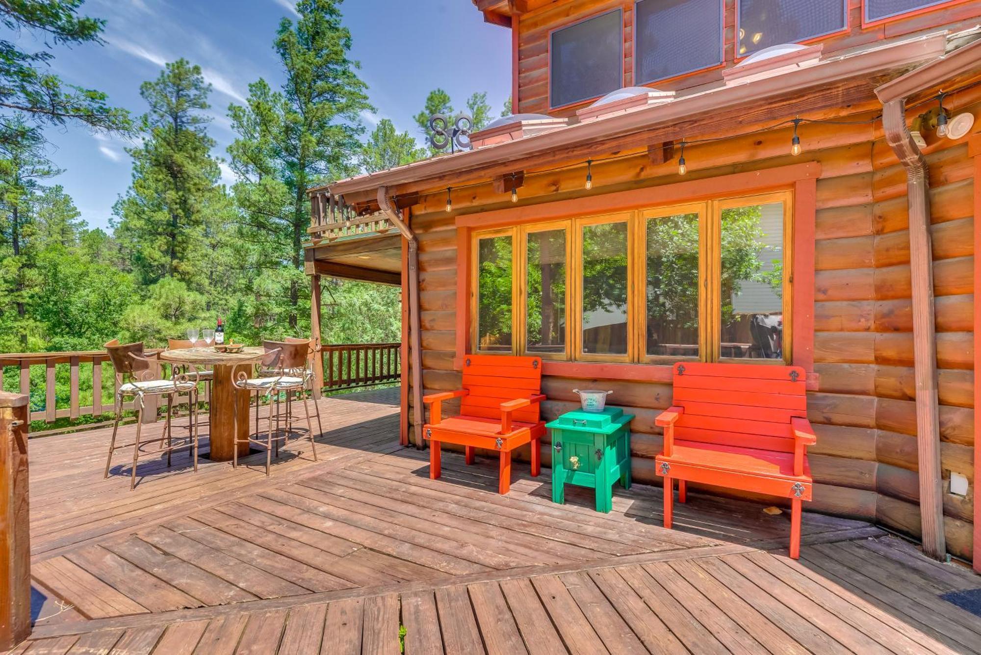 Unique Bear Country Cabin In Ruidoso With Hot Tub! Exterior photo